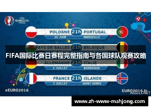 FIFA国际比赛日赛程完整指南与各国球队观赛攻略 FIFA国际比赛日赛程完整指南与各国球队观赛攻略